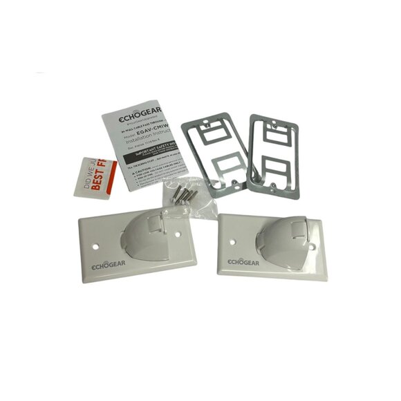 Echogear in Wall Cable Hider for Wall Mount TV - Single Gang Pass Through 2/BOX - Picture 2 of 6